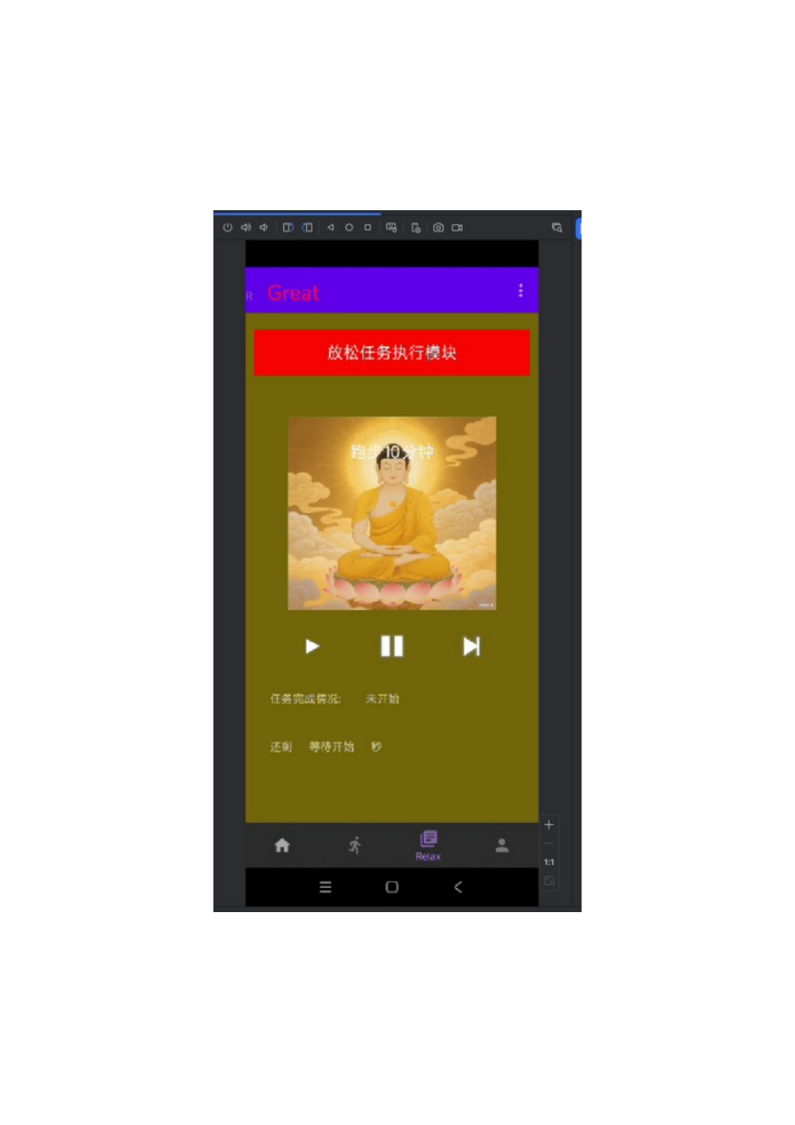 具体计划执行页面